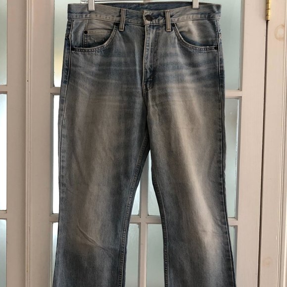 Levi's 517 Orange Tab Cropped Bootcut Light Wash - Picture 1 of 9